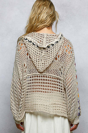 Andrea Airy Detailed Knit Cardigan