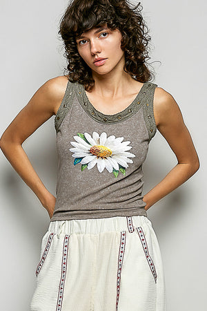Doin' it for Daisy Vintage-Inspired Tank Top
