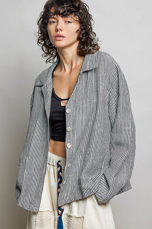 The Heidi Linen Like oversized Blazer