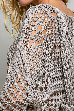 Penny the Crochet Flag Patch Top (2 colors)