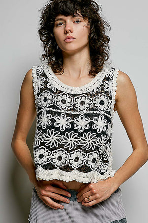 Clara Crochet Tank Top