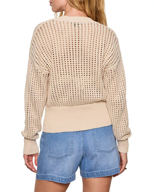 Laguna Openwork Bomber Sweater