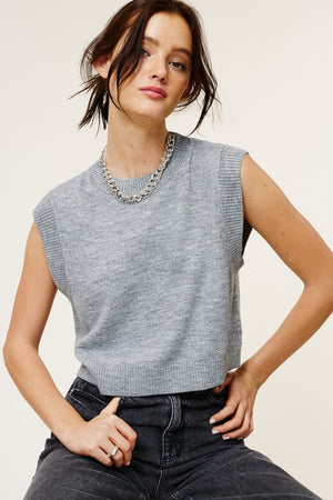 Best Selling Valarie the Sweater Vest Solid Knit (4 colors)