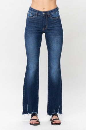 RESTOCK Best seller- Brynn Low Rise Distressed Bottom Jeans