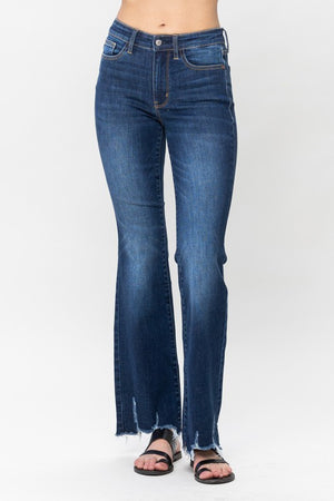 RESTOCK Best seller- Brynn Low Rise Distressed Bottom Jeans