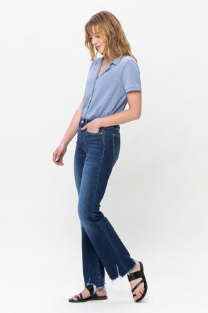 RESTOCK Best seller- Brynn Low Rise Distressed Bottom Jeans