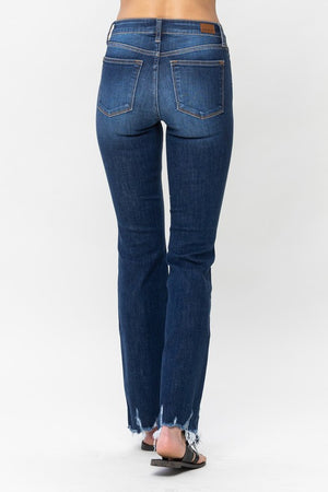 RESTOCK Best seller- Brynn Low Rise Distressed Bottom Jeans