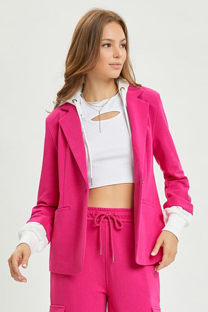 Envy Hooded Terry Blazer