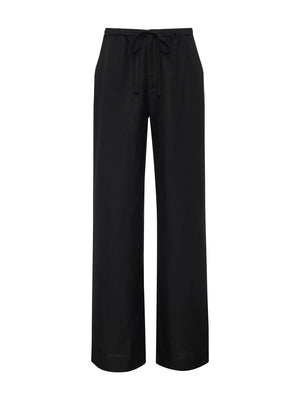 Shoreline Linen Pants in Black