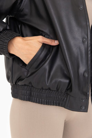 Valerie Vegan Leather Bomber