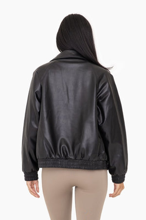 Valerie Vegan Leather Bomber