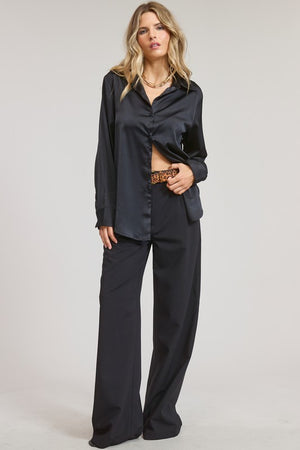 Sami Satin Button Down Blouse 2 colors!