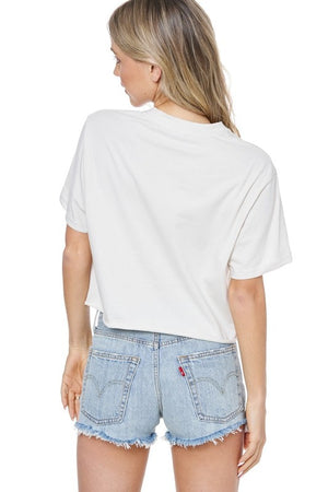 Champagne Diet cropped Tee