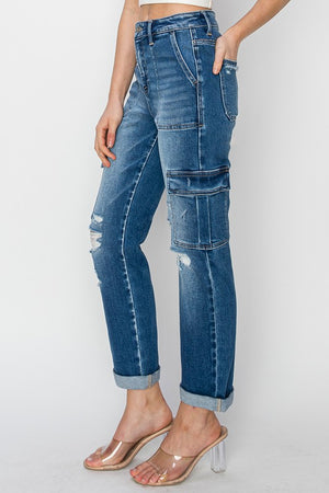 Fashion Fix Cargo Denim Stretchy Jeans!