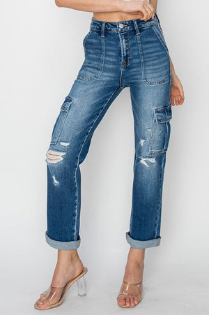 Fashion Fix Cargo Denim Stretchy Jeans!