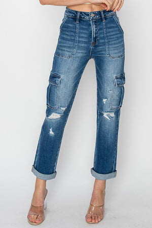 Fashion Fix Cargo Denim Stretchy Jeans!