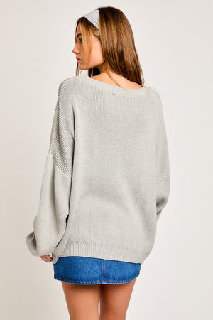 Grey Fun in the Flag Sweater