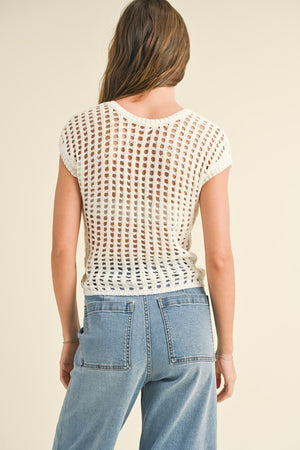 Riley Reversible Crochet Knitted Top