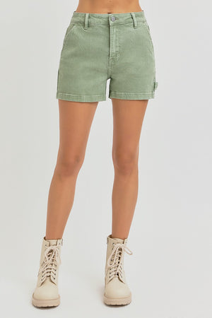 Susie Carpenter Olive Shorts