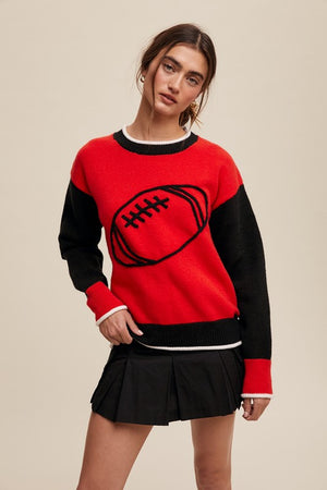 GAME DAY Football Knit sweater