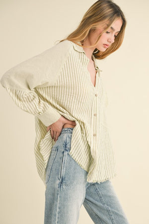 Beverly Striped Button Down Shirt