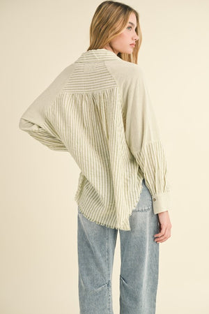 Beverly Striped Button Down Shirt