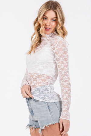 Loving My Lace Long Sleeve Solid 2 colors!