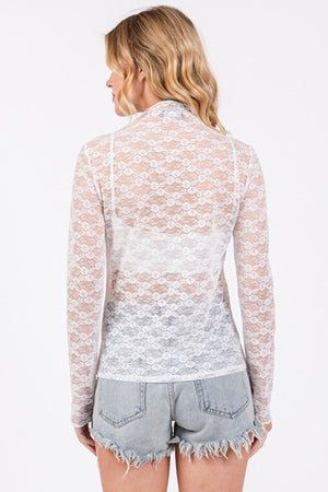 Loving My Lace Long Sleeve Solid 2 colors!