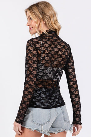 Loving My Lace Long Sleeve Solid 2 colors!