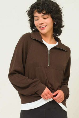 Sally Softer Than Soft Half Zip Jacket (Large Black)