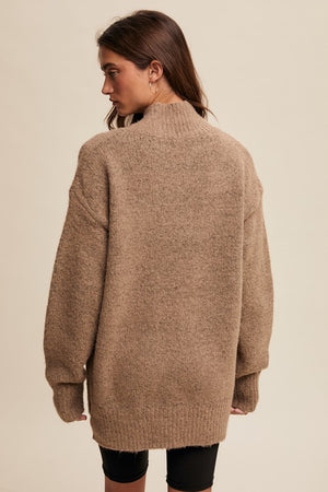 Sania Slouchy Soft Knit V-neck Sweater