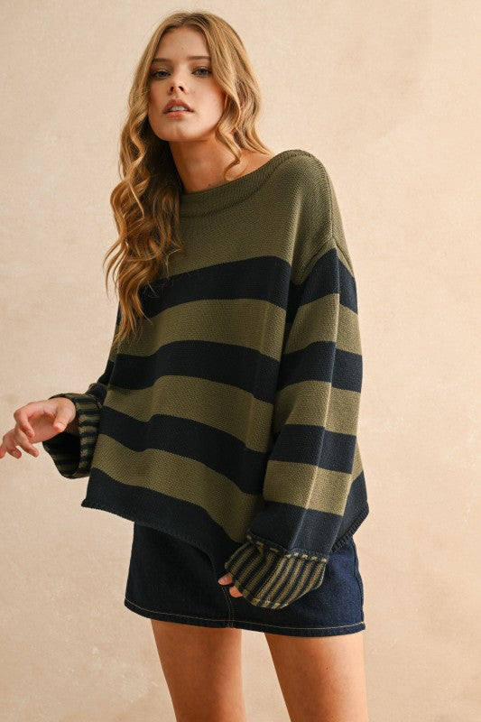 Speak Out Striped Sweater