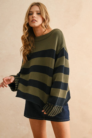 Speak Out Striped Sweater