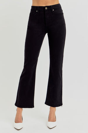 Taryn Tummy Control Black Denim Crops