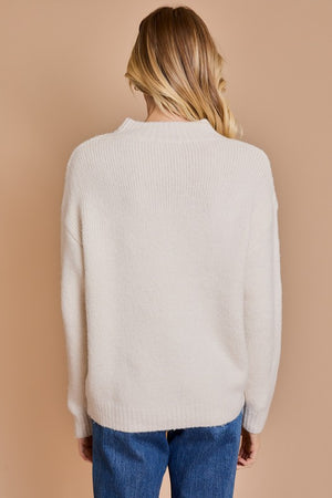 HO HO HO mock neck oversized SOFT sweater