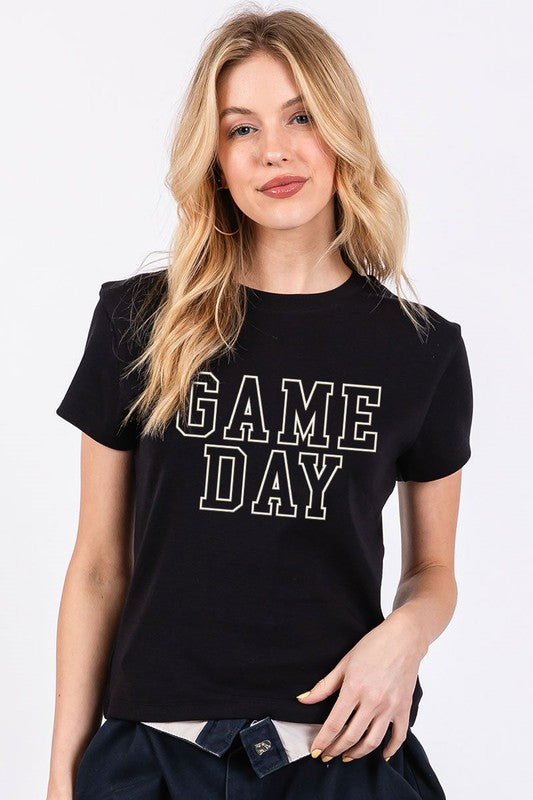 Game Day Cropped Cotton Tee