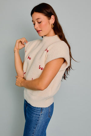 HO HO HO Mock Neck Sweater