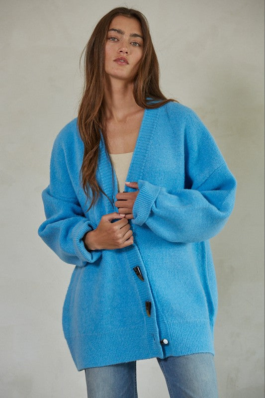 BEBE V-neck Electric Cardigan