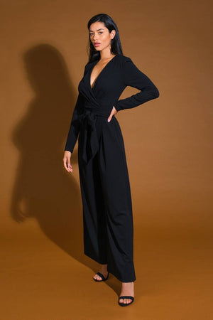 Midnight Mama Long Sleeve Stretchy Jumpsuit