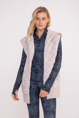 Quincey's Quilted Oversized Fleece Vest