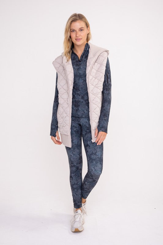 Quincey's Quilted Oversized Fleece Vest