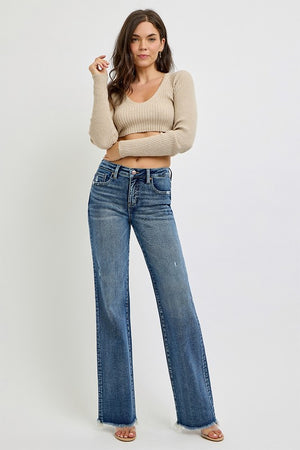 Trina Tummy Control Mid Rise Long Jeans