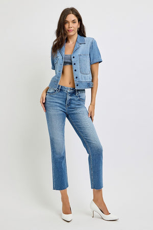 Shanda Short Sleeve Denim Jacket