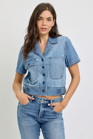 Shanda Short Sleeve Denim Jacket