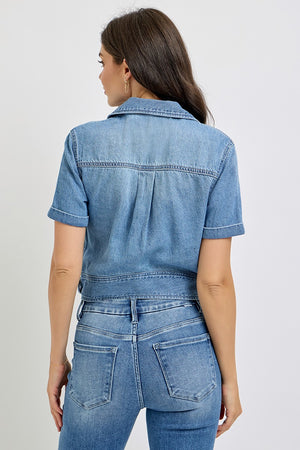 Shanda Short Sleeve Denim Jacket