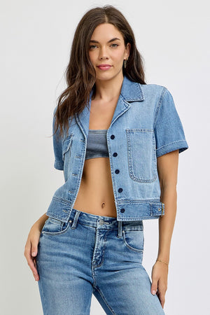 Shanda Short Sleeve Denim Jacket