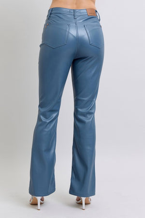 Talia Tummy Control Leather Pants in 2 colors!