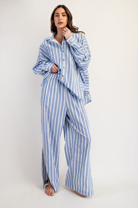 Stay In Stripes Long Sleeve Top and Pants (Sold separately)