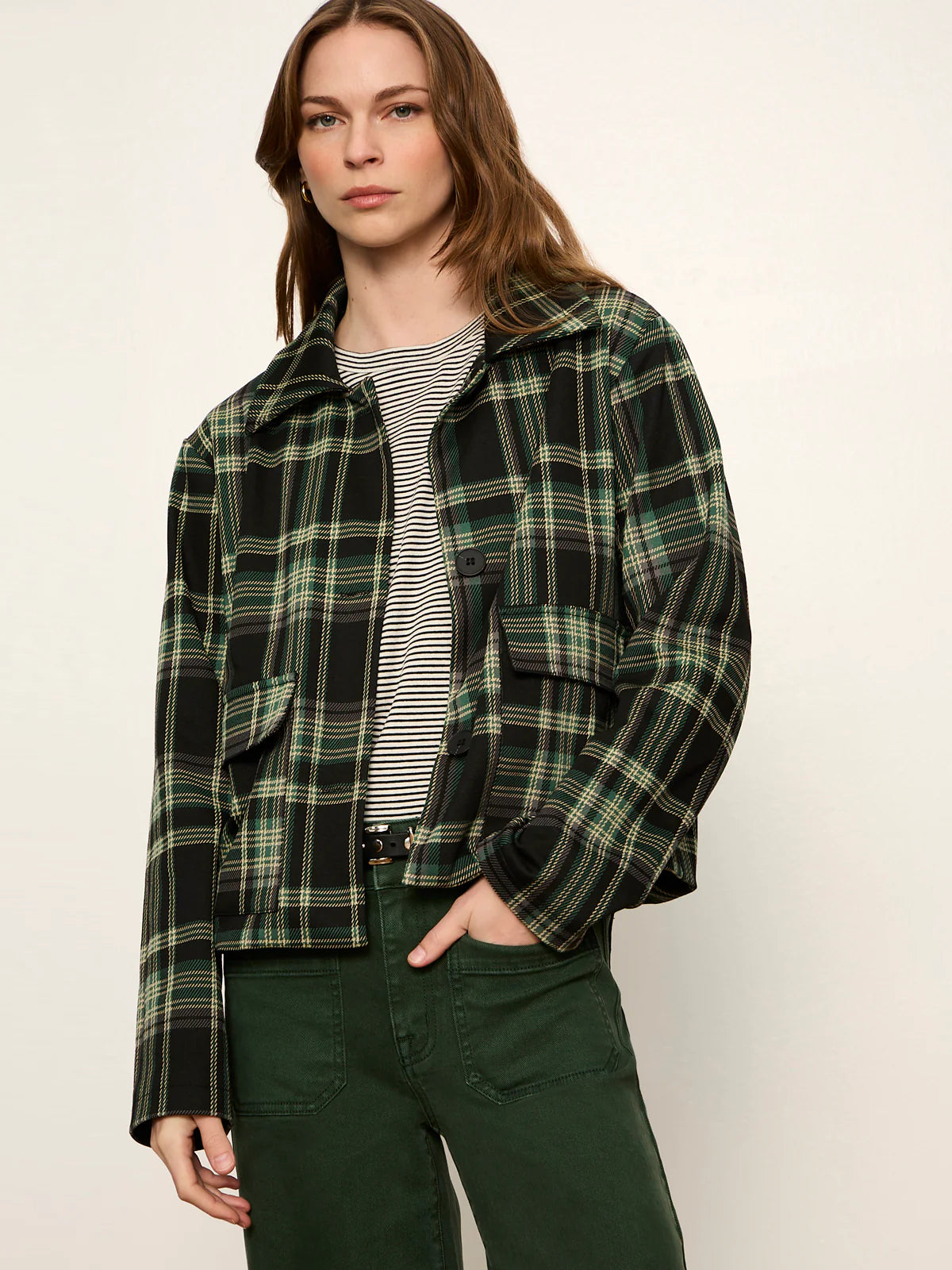 Avid Evergreen Plaid Jacket