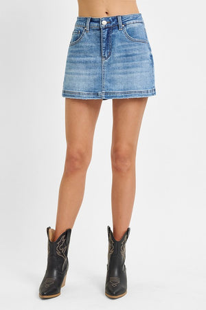 Skyler Stretchy Denim Skorts